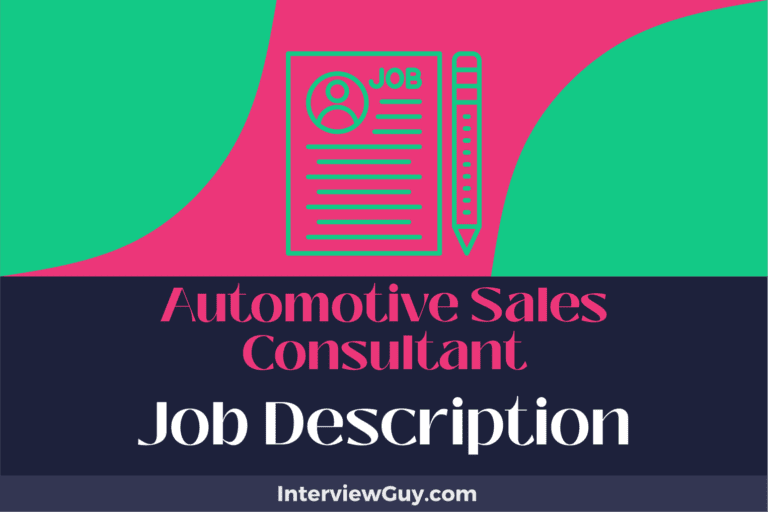 Automotive Sales Consultant: Role, Responsibilities, and Career Path